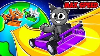 Reaching MAX SPEED in Roblox Ride and Slide...