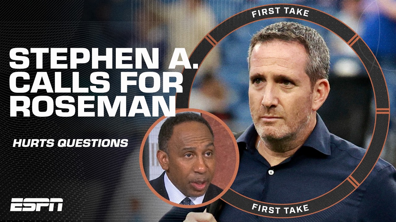 Stephen A. calls for Eagles GM Howie Roseman to speak on Jalen Hurts' medical status | First Take