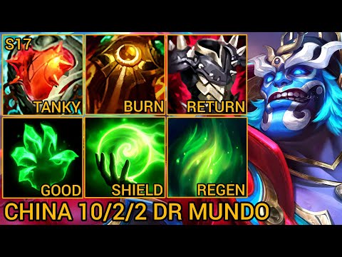 Dr Mundo Top Lane MVP 10/2/2 - China Server Wild Rift Best High Tier New Build Season 17