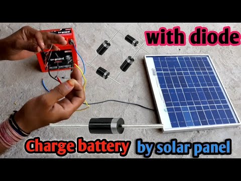 How To Make 12V Battery Charger BY Solar Panel And Diode || सोलर पेनल और डायोड से करे बैटरी चार्ज ||