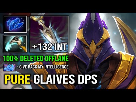 WTF +132 Intelligence Silencer 100% Pure Glaives DMG Instant Delete Spell Casters Dota 2