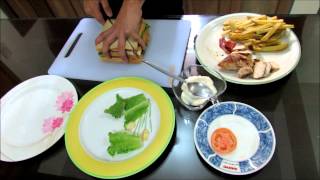 how to make easy CLUB HOUSE SANDWICH