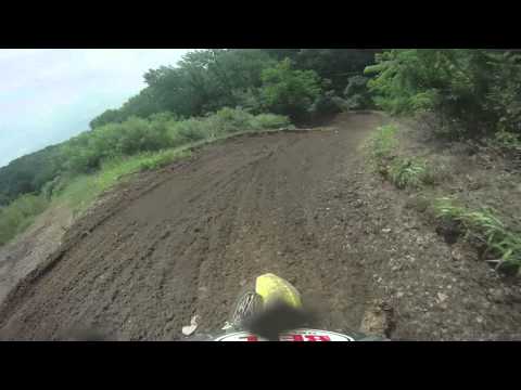 Austin Edwards - Open Moto Helmet Cam - Evasnville MX 7/3/11