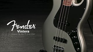 Video thumbnail for Fender Vintera 70s Jazz Bass PF, Inca Silver | Gear4music demo by Gear4music Guitars