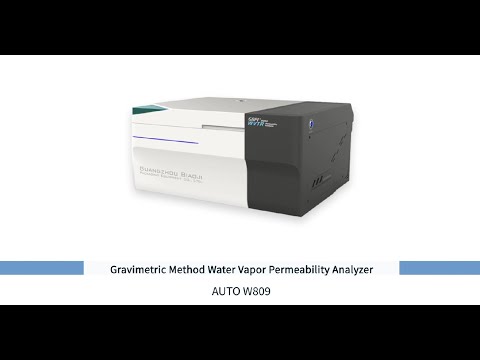AUTO W809 Gravimetric Method Water Vapor Permeability Analyzer Introduction Video