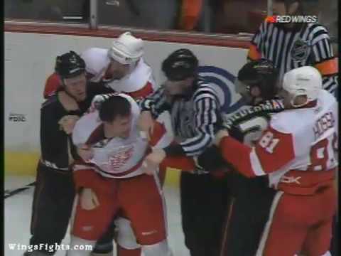 Pavel Datsyuk Vs Scott Niedermayer, Brian Rafalski Vs Corey Perry 05/12/09