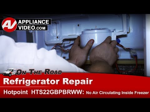 Hotpoint Refrigerator Repair - Not Cooling - Evaporator Fan Motor