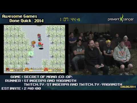 AGDQ 2014  Secret of Mana  by StingerPA and Yagamoth
