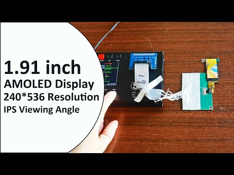 1.91inch 240*536 Bar Strip AMOLED Display Color OLED Screen Panel Small MIPI DSI Smart Phone OLED