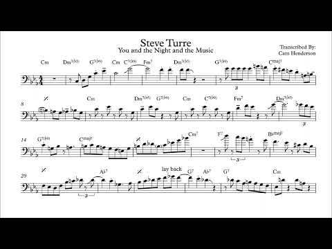 Steve Turre "You and the Night and the Music" Trombone Solo Transcription