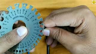 S.W.G ( Standard Wire Gauge ) How to check thickness of Wire