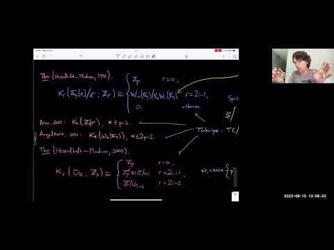 Ben Antieau, The K-theory of Z/p^n