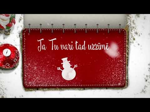Normunds Zušs Laima Elizabete - Uzzīmē mani Ziemassvētkos ( Official LYRIC VIDEO )
