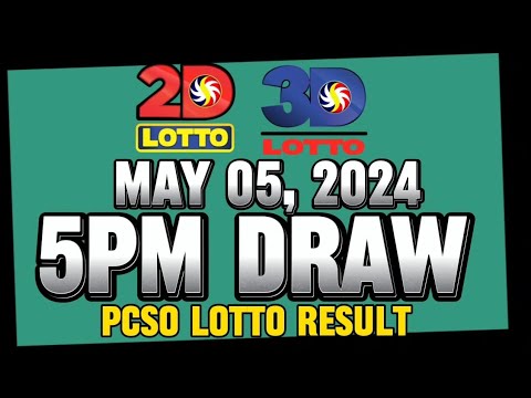 LOTTO 5PM DRAW 2D & 3D RESULT TODAY MAY 05, 2024 #lottoresulttoday #pcsolottoresults #stl