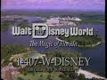 1991 Walt Disney World 20th Anniversary Celebration TV Commercial