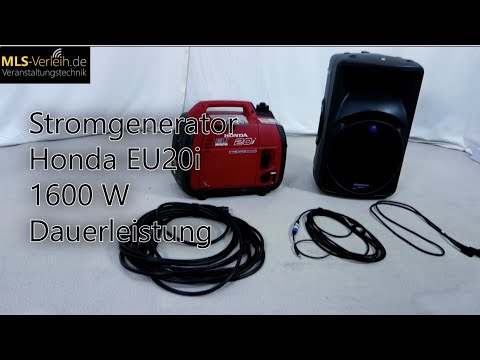 Party outdoor und völlig mobil mit Stromgenerator Honda EU20i Invertergenerator. -- Sicher und easy!