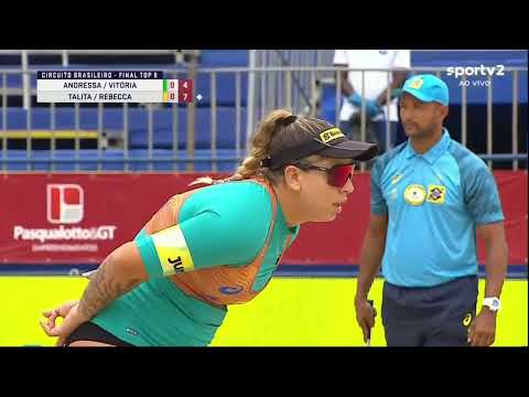 Andressa e Vitória - Medalha de Prata do TOP 8 em Itapema-SC