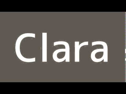 How to say Clara in Spanish