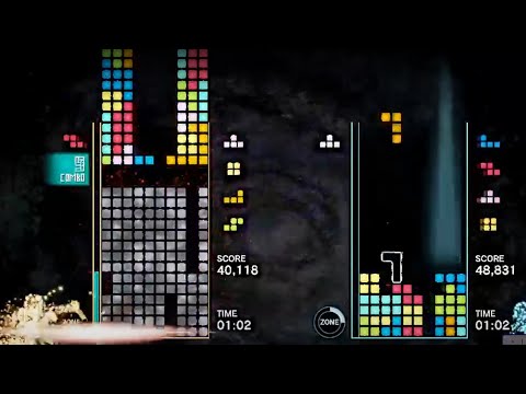 Expert Tetris Effect Zone Battle! 4 Wide Power