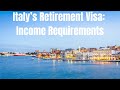 Is 38K Required Per Person For Italy S Retirement Visa Retire For Cheap In Italy