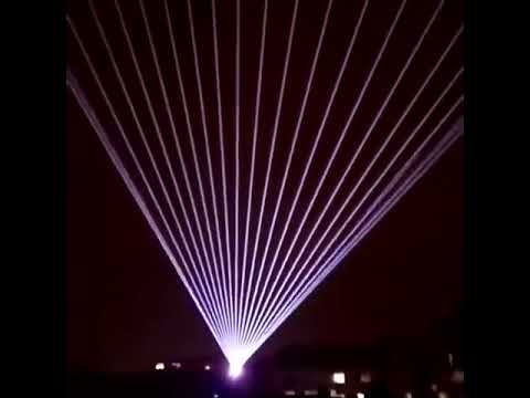 Outdoor project on 20w rgb laser light