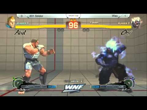 Wao (Oni) vs 801 Strider (Abel) WNF - Super Street Fighter 4 AE2012