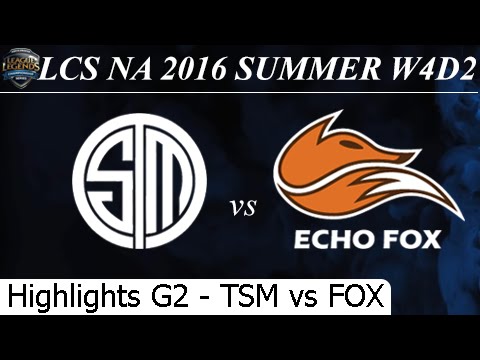 TSM vs FOX Game 2 Highlights 25/06/2016 - LCS NA Summer 2016 W4D2M6 Team Solomid vs Echo Fox