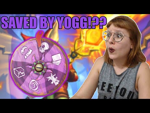 YOGG-SARON WHEEL OF FATE WITH A PYROBLAST ENDING | Darkmoon Races | Hearthstone standard ranked mode