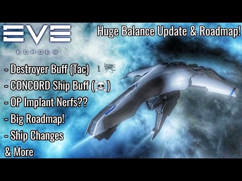 Huge Updates - New Roadmap, Ship Buffs, Destroyer Buffs Maybe Implant Nerfs & More