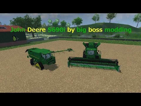 MOD REVIEW John Deere S690i by big boss modding farming simulator 2013
