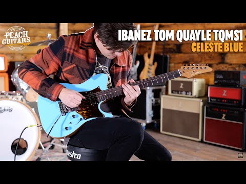 Ibanez TQMS1 Tom Quayle AZS Series Prestige - Rosewood - Celeste Blue image 11