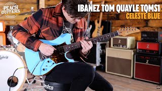Video thumbnail for No Talking...Just Tones | Ibanez Signature Models | TQMS1 - Tom Quayle - Celeste Blue by Peach Guitars