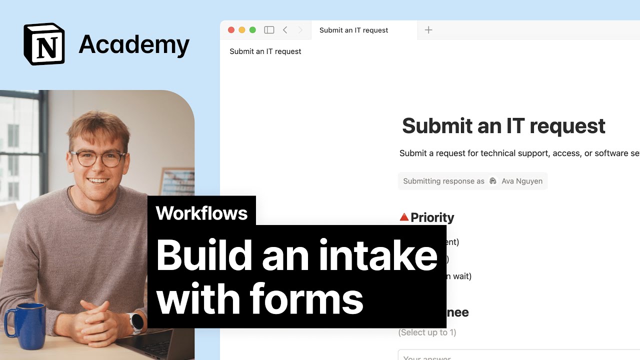 Formulários – Centro de ajuda do Notion, image size:1280x720
