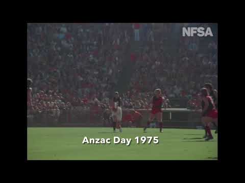 Classic footage of the 1975 Anzac Day match between Carlton and Essendon at VFL Park.