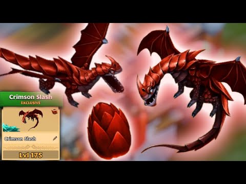 Crimson Slash (Limited-Time Exclusive Razorwhip) Max Level 175 Titan Mode | Dragons: Rise of Berk