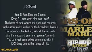 KRS-One &amp; Marley Marl - House of Hits ft. Chief Rocker Busy Bee (Lyrics)