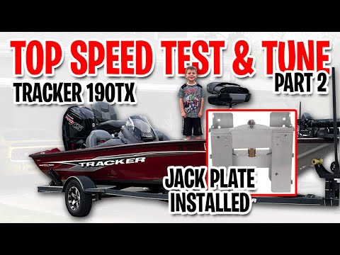 Tracker Boat Top Speed - Part 2 | 190 TX | Mercury 115 ProXS Outboard + Jack Plate