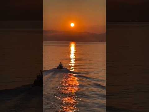 SUNSET VIEW FROM INDIAN 🚢⚓ #trending #viral #youtubeshorts #shorts #sunset