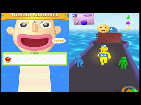 SANDWICH RUNNER V/s GIANT RUSH! All Levels  Max LevelGameplay easy toplay ⏯️ !!#ytvedio #viralvideo