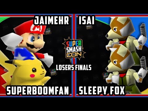 SSC 2018 SSB - Isai & Sleepy Fox Vs. PG | Superboomfan & RG | JaimeHR - 64 Doubles Losers Finals