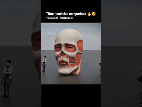 TITANS HEAD COMPARISON: Who's the Biggest? || Titans comparison 🔥😉 #shorts #anime #titan #badass