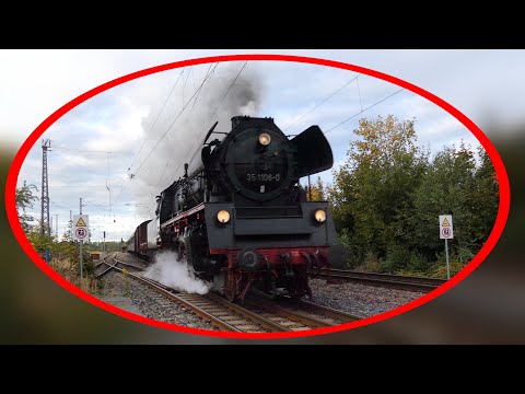 Auf der Jagd nach dem Dampf  - Dampflok BR 35 (zwischen Döbeln, Mittweida und Chemnitz)