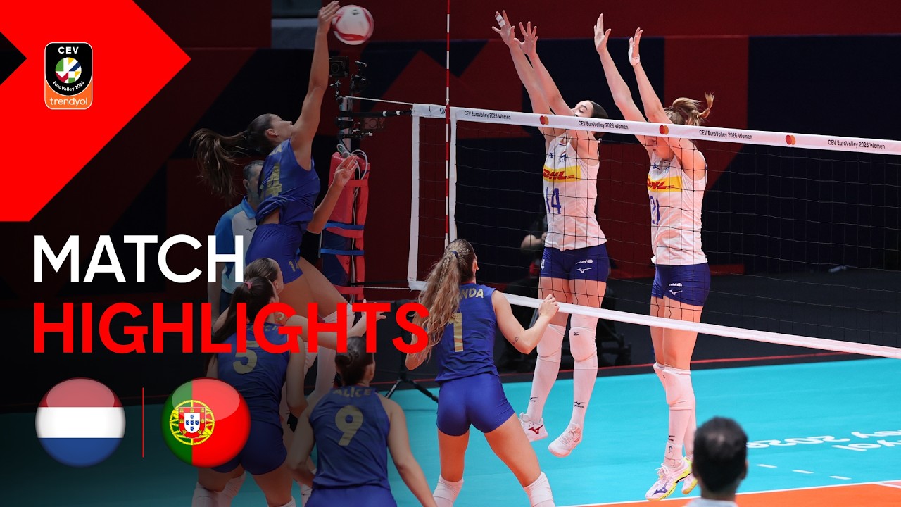 Highlights | THE NETHERLANDS vs. PORTUGAL | CEV Trendyol Eurovolley 2026 | Women