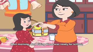 Red Riding Hood and the wolf...who liked healthy food