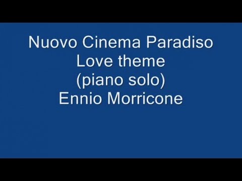 Mercuzio Pianist - Love theme - Nuovo Cinema Paradiso (piano solo) by Ennio Morricone