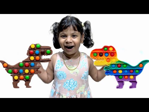 Nafeesa play and make chocolate pop it - Funny kids video