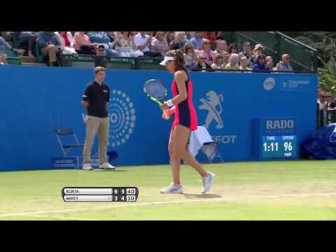 Johanna Konta Aegon Open Nottingham shot of the day