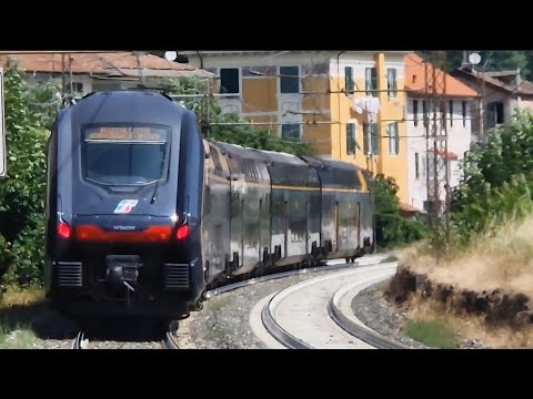 COMPILATION DI TRENI TRA BORGO FORNARI ED IL PONTE DI MATTONI DI CERANESI CON TRENO MERCI BISARCA