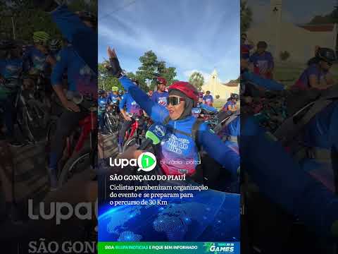 Ciclistas parabenizam organização do evento e  se preparam para o percurso de 30 Km