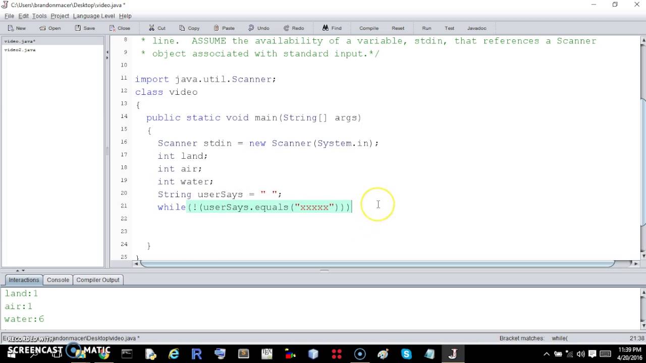 21007 Java MyProgrammingLab Exercise Answer Walkthrough